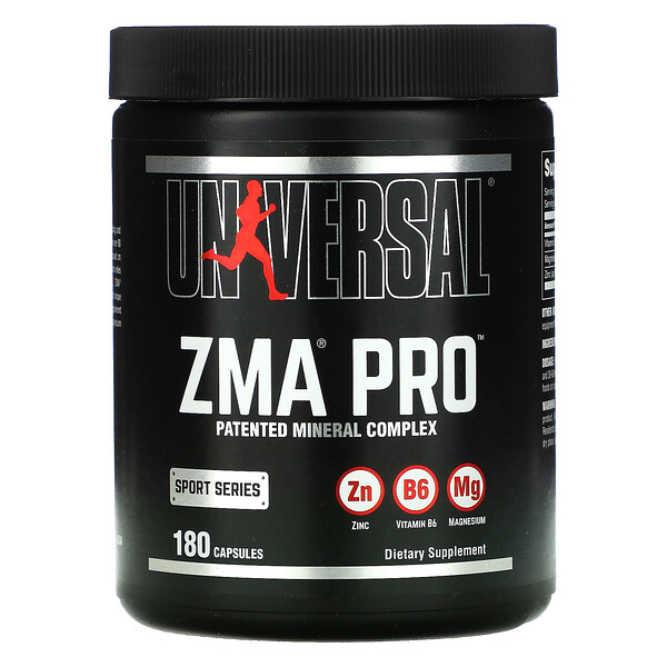 Спортивная серия, ZMA Pro, 180 капсул Universal Nutrition