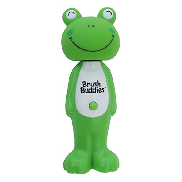 Poppin', Leapin' Louie Frog, мягкая, 1 зубная щетка Brush Buddies