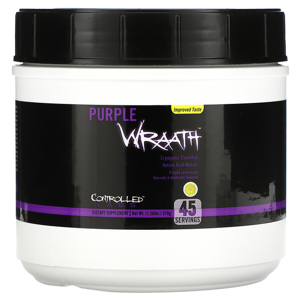 Purple Wraath, Фиолетовый лимонад, 1,26 фунта (576 г) Controlled Labs