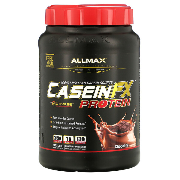 CaseinFX, 100% казеиновый мицеллярный белок, шоколад, 2 фунта. (907 г) ALLMAX Nutrition