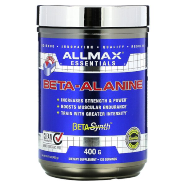 Бета-аланин, 14,11 унции (400 г) ALLMAX Nutrition