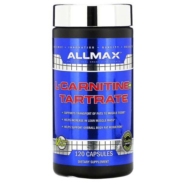 L-карнитин + тартрат, 120 капсул ALLMAX Nutrition