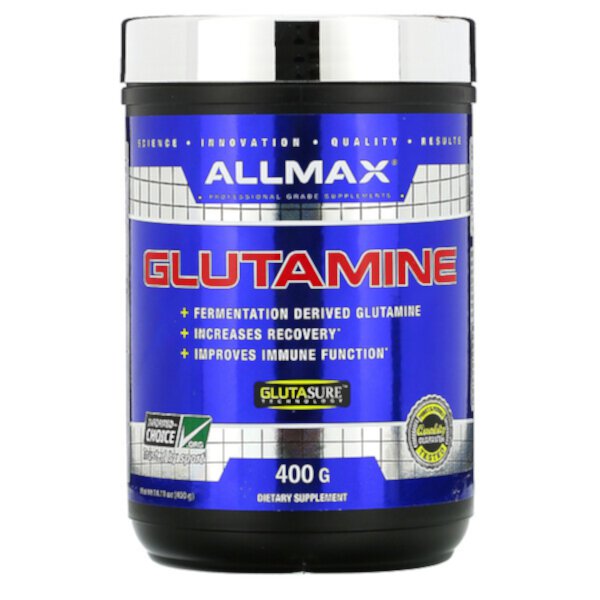 100% чистый микронизированный глютамин, 14,1 унции (400 г) ALLMAX Nutrition