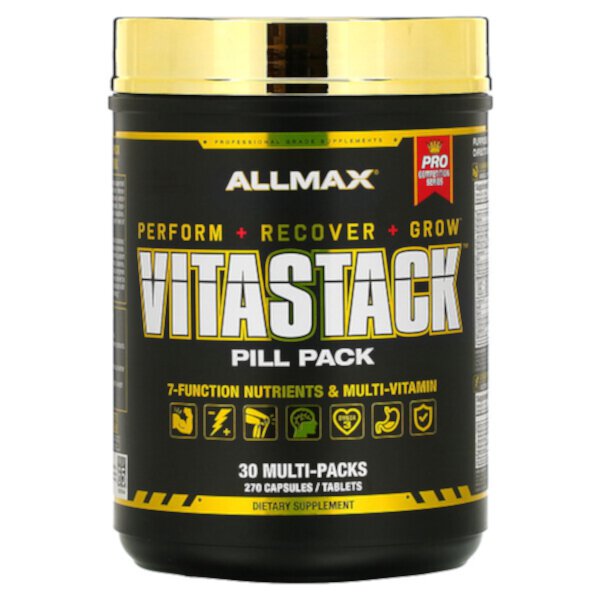 Vitastack, Упаковка Таблеток, 30 Мульти-Пакетов - ALLMAX - Мультивитамины ALLMAX