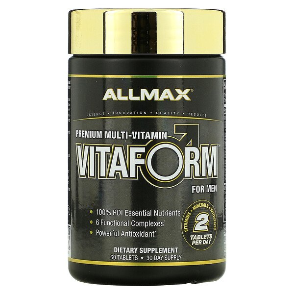 Vitaform, Мультивитамины премиум-класса для мужчин, 60 таблеток ALLMAX Nutrition