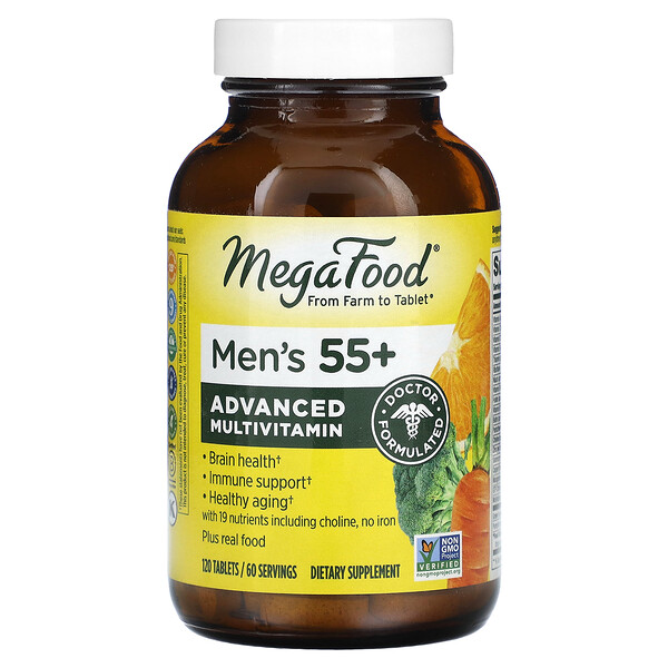 Мужской мультивитамин 55+ - 120 таблеток - MegaFood MegaFood