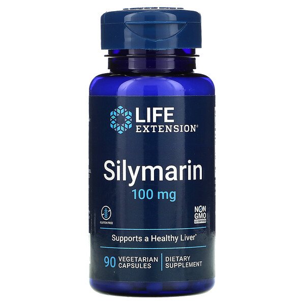 Силимарин, 100 мг, 90 вегетарианских капсул Life Extension