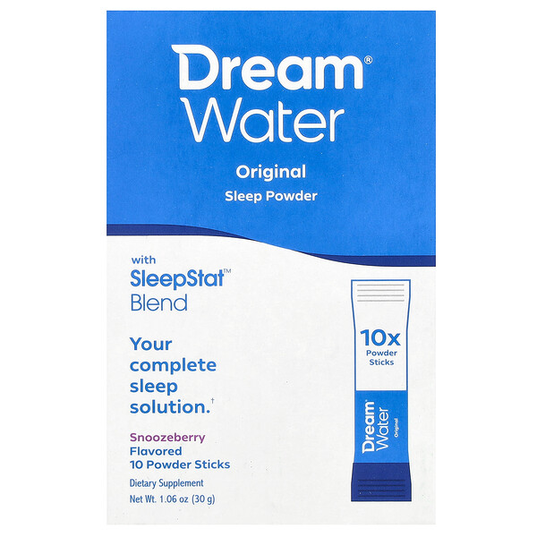 Original Sleep Powder, Snoozeberry, 10 палочек по 0,1 унции (3 г) каждая Dream Water