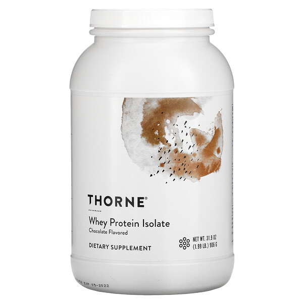 Изолят сывороточного протеина, шоколад, 1,99 фунта (906 г) Thorne
