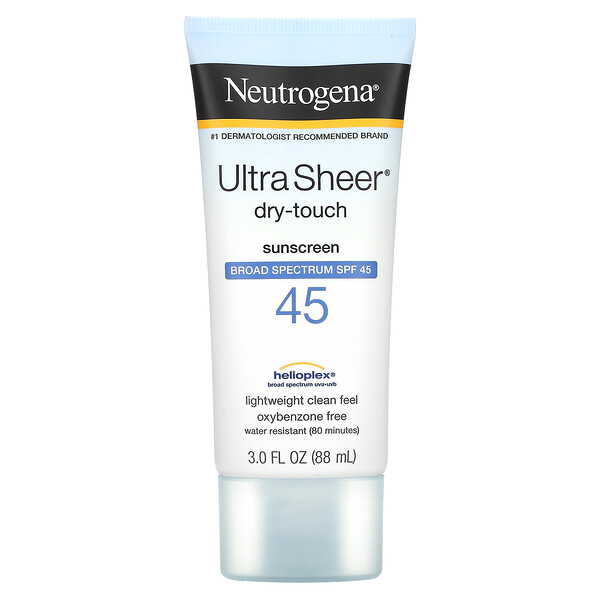 Солнцезащитный крем Ultra Sheer Dry-Touch, SPF 45, 3 жидких унции (88 мл) Neutrogena
