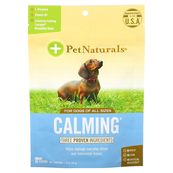 Calming, для собак, 30 жевательных таблеток, 1,59 унции (45 г) Pet Naturals