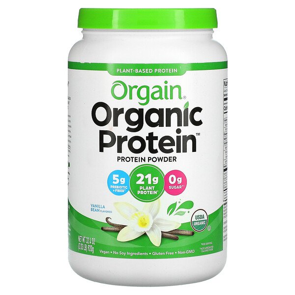 Органический протеиновый порошок, стручки ванили, 2,03 фунта (920 г) Orgain