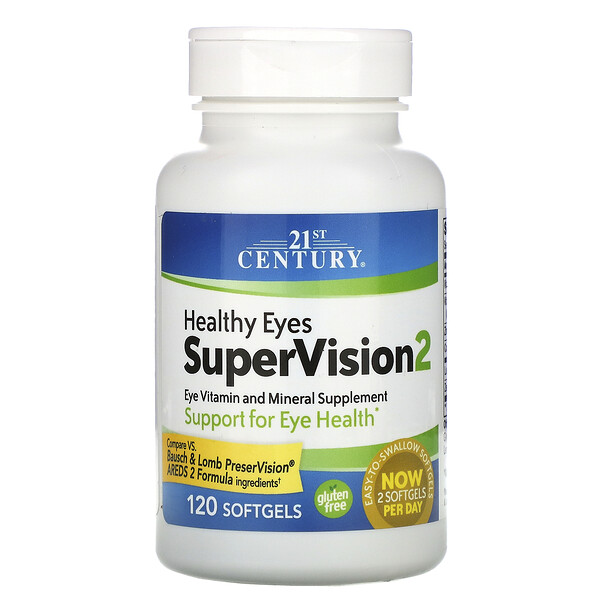Healthy Eyes SuperVision2, 120 мягких таблеток 21st Century