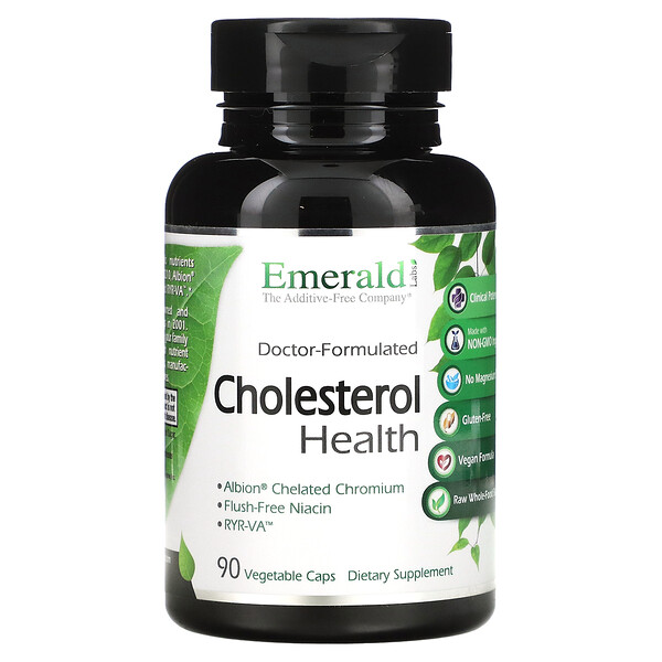 Cholesterol Health, 90 растительных капсул Emerald Labs