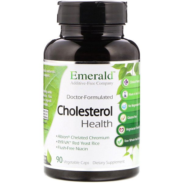 Cholesterol Health, 90 растительных капсул Emerald Laboratories