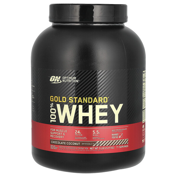 Gold Standard 100% Whey, Шоколад Кокос - 2270 г - Optimum Nutrition Optimum Nutrition