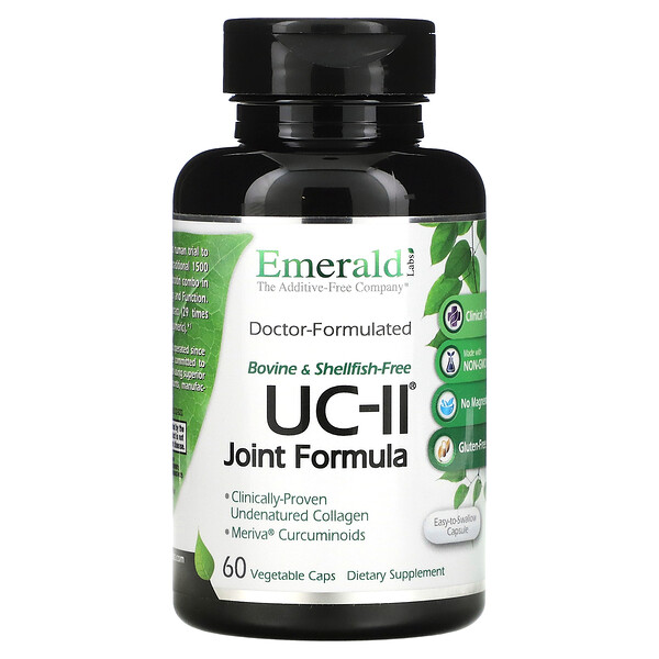 Формула для суставов UC-II, 60 растительных капсул Emerald Labs