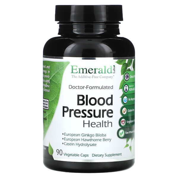 Поддержка артериального давления - 90 растительных капсул - Emerald Labs Emerald Labs