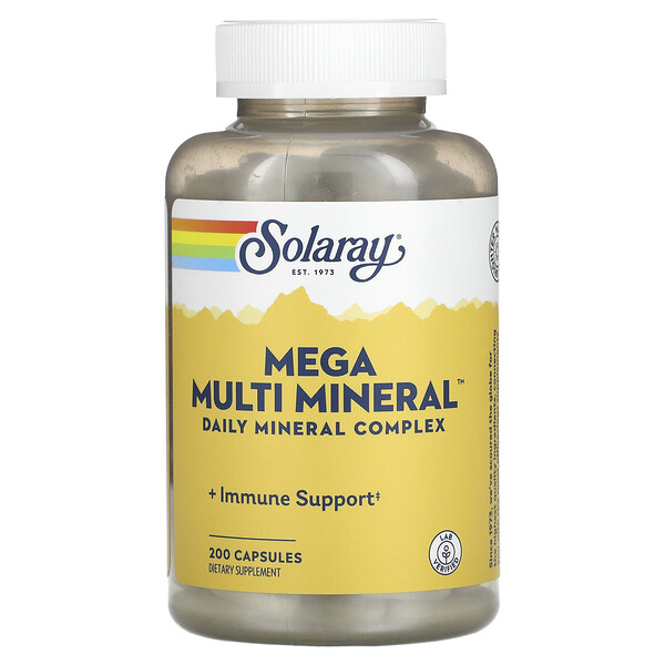 Mega Multi Mineral - 200 капсул - Solaray Solaray