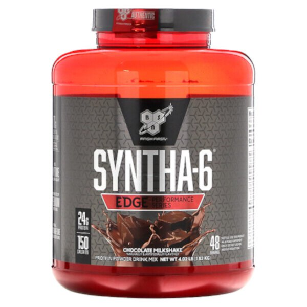 Syntha-6 Edge, Протеиновая смесь для напитков, шоколадно-молочный коктейль, 4,02 фунта (1,82 кг) BSN