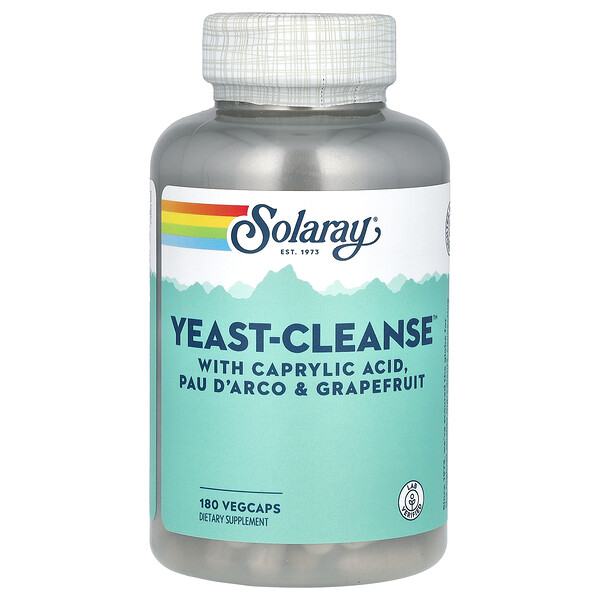 Yeast-Cleanse, 180 растительных капсул Solaray