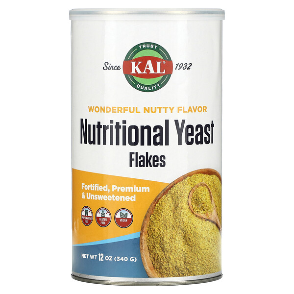 Nutritional, Дрожжевые хлопья, Wonderful Nutty, 12 унций (340 г) KAL