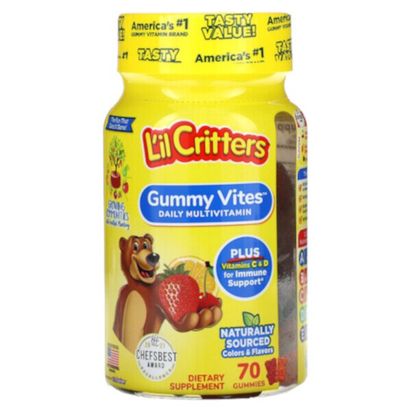 Gummy Vites Complete Multivitamin, 70 жевательных таблеток L'il Critters