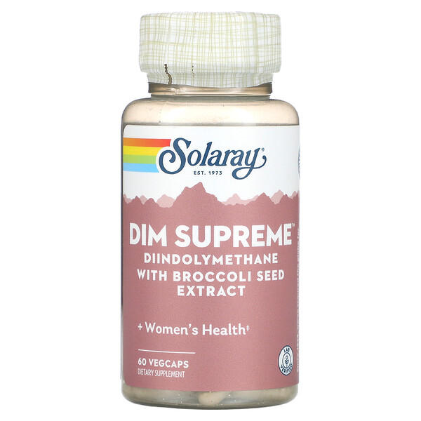 DIM Supreme, 60 растительных капсул Solaray