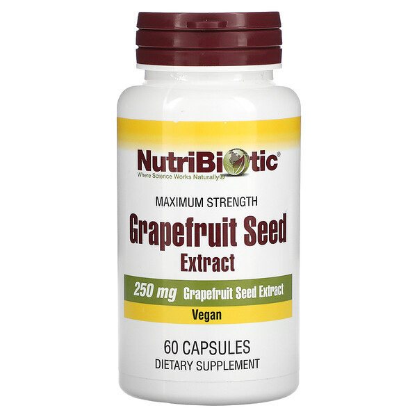 Экстракт семян грейпфрута, 250 мг, 60 капсул NutriBiotic