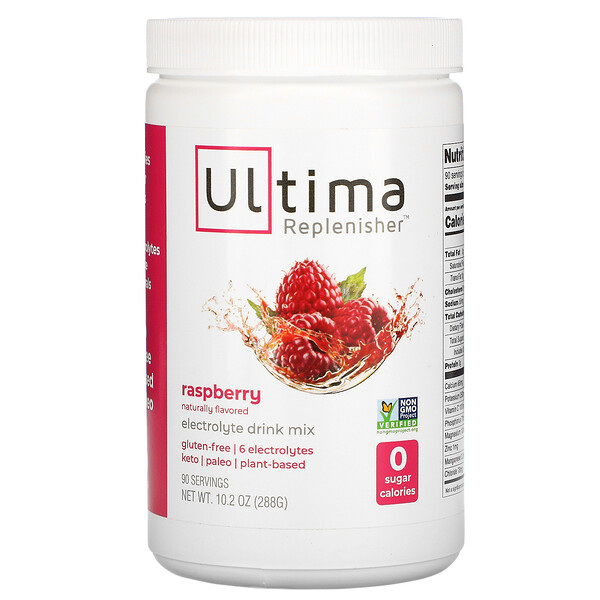 Electrolyte Drink Mix, Малина, 10,2 унции (288 г) Ultima Replenisher