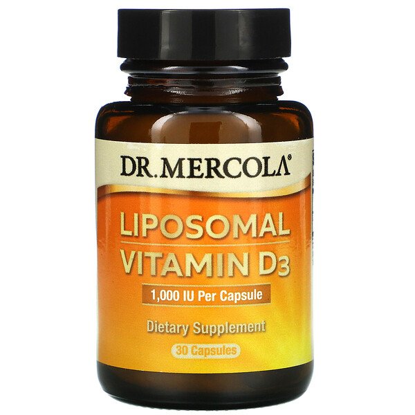 Липосомальный витамин D3, 1000 МЕ, 30 капсул Dr. Mercola