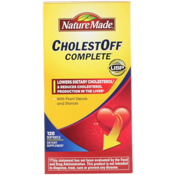 CholestOff Complete, 120 мягких таблеток Nature Made