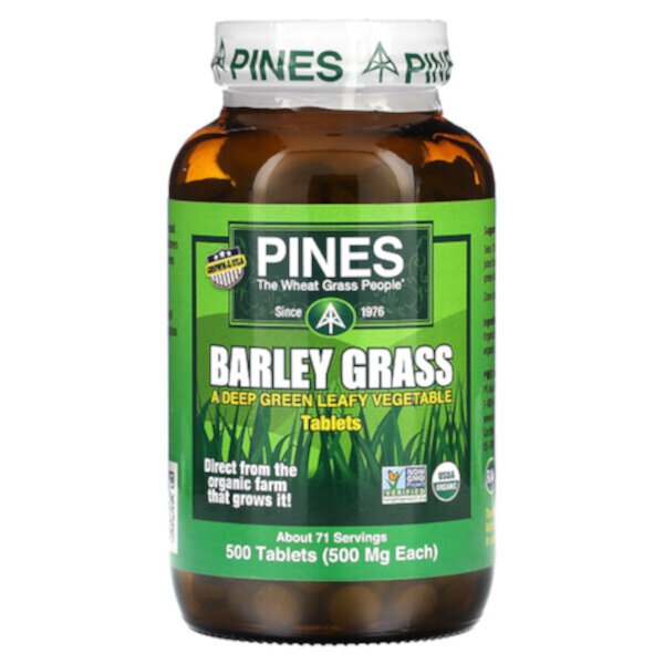 Ячменная трава, 500 таблеток Pines International
