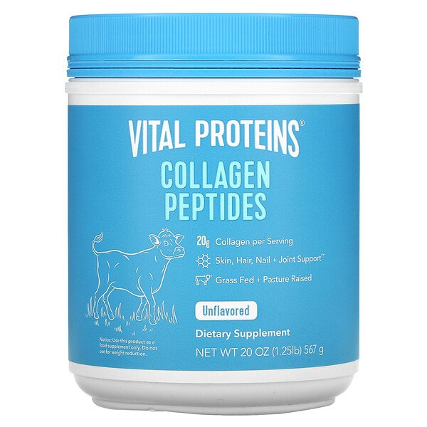 Коллагеновые пептиды, без вкуса, 1,25 фунта (567 г) VITAL PROTEINS