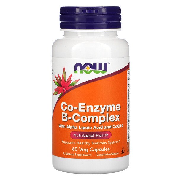 Co-Enzyme B-Complex, 60 Veg Capsules (Вегетарианские капсулы) NOW Foods