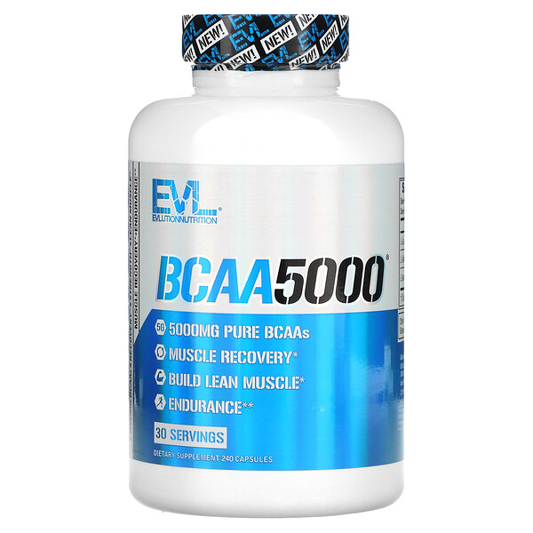 BCAA5000 - 5000 мг - 240 капсул - EVLution Nutrition EVLution Nutrition