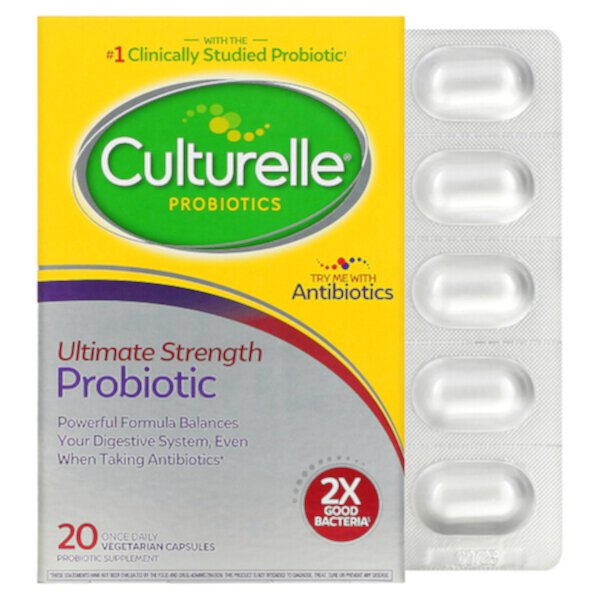Пробиотики, Максимальная Сила - 20 капсул - Culturelle Culturelle