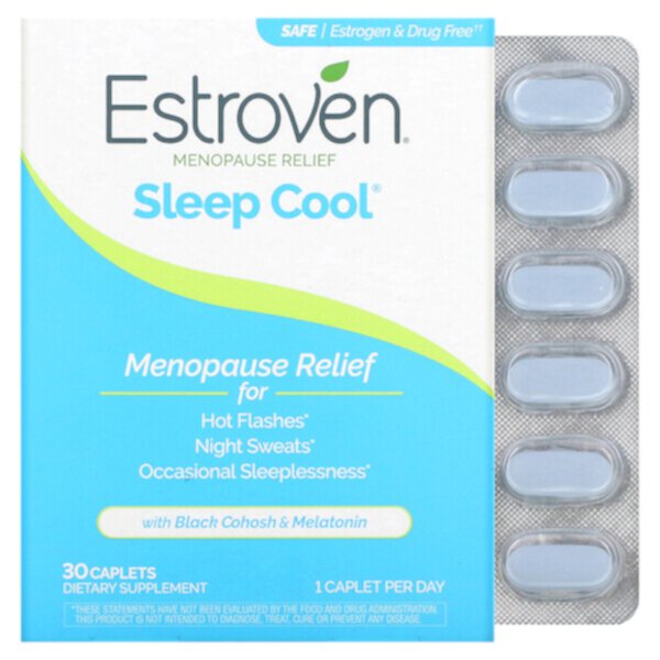 Menopause Relief + Sleep, 30 капсул один раз в день Estroven