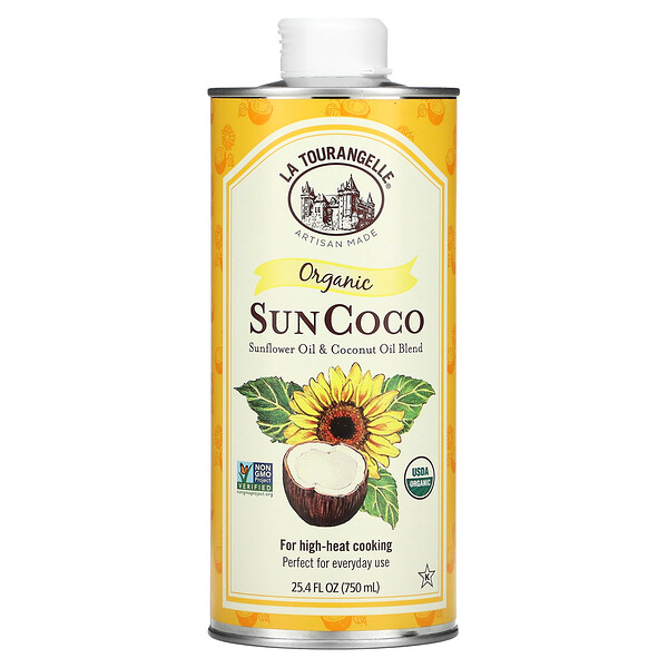 Organic SunCoco, Смесь подсолнечного масла и кокосового масла, 25,4 жидких унций (750 мл) La Tourangelle