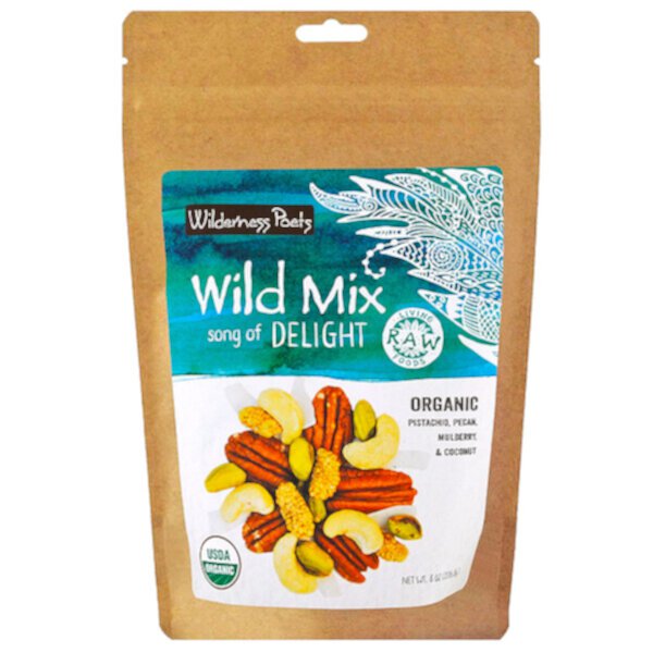 Organic Wild Mix, Song of Delight, 8 унций (226,8 г) Wilderness Poets