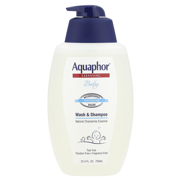 Шампуни для детей Aquaphor Baby Wash & Shampoo, Fragrance Free, 25.4 fl oz (750 ml) Aquaphor