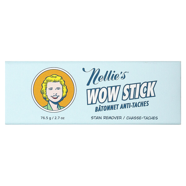 Wow Stick, пятновыводитель, 2,7 унции (76,5 г) Nellie's