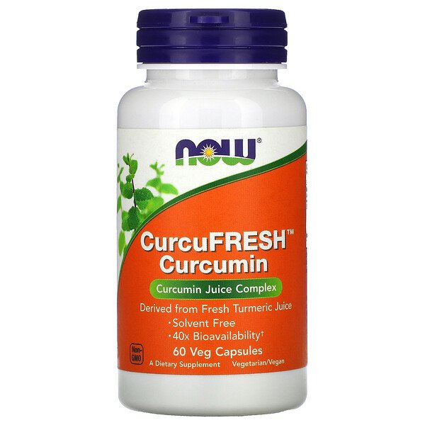 CurcuFresh Куркумин - 60 Вегетарианских Капсул - NOW Foods NOW Foods