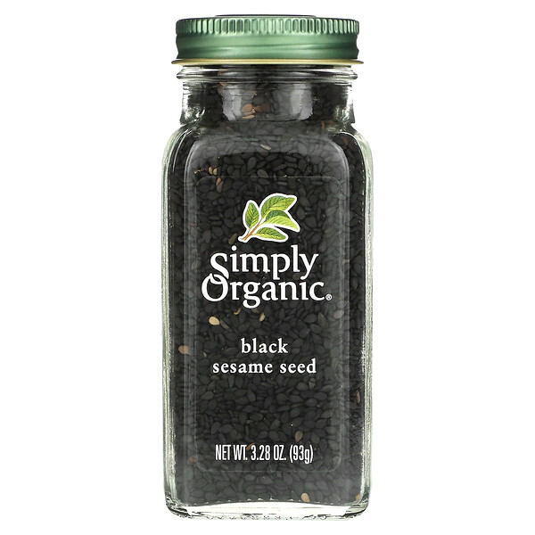 Organic, семена черного кунжута, 3,28 унции (93 г) Simply Organic