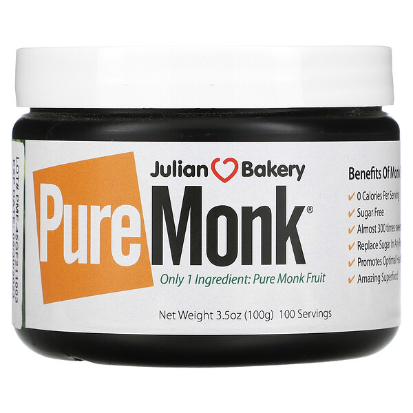 Pure Monk Fruit, 3,5 унции (100 г) Julian Bakery