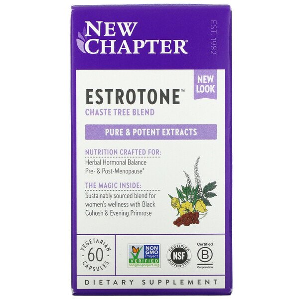Эстротон, 60 вегетарианских капсул New Chapter