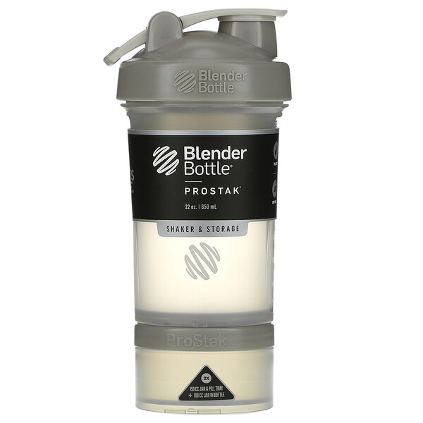 ProStak, Pebble Grey, 22 унции (650 мл) Blender Bottle