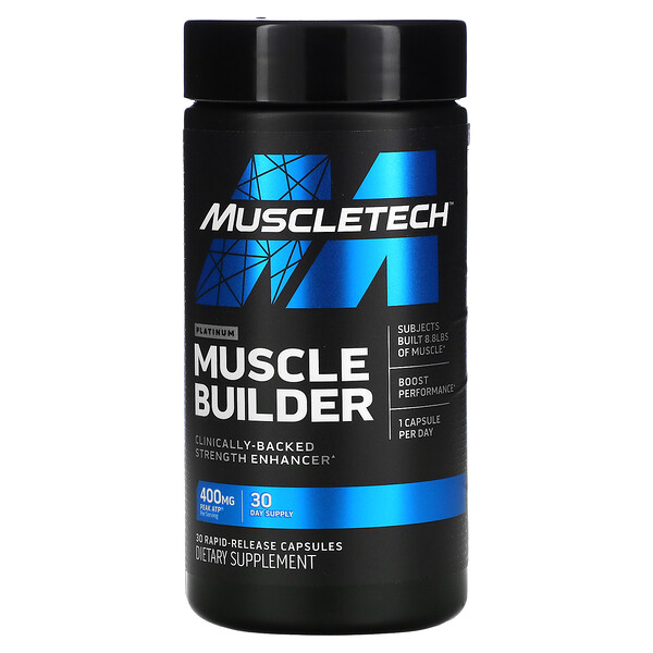 Platinum Muscle Builder, 30 капсул с быстрым высвобождением Muscletech
