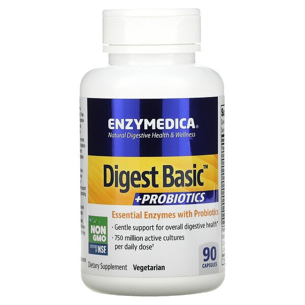 Digest Basic + Пробиотики, 90 капсул Enzymedica