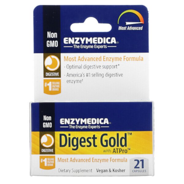 Digest Gold с ATPro, 21 капсула Enzymedica